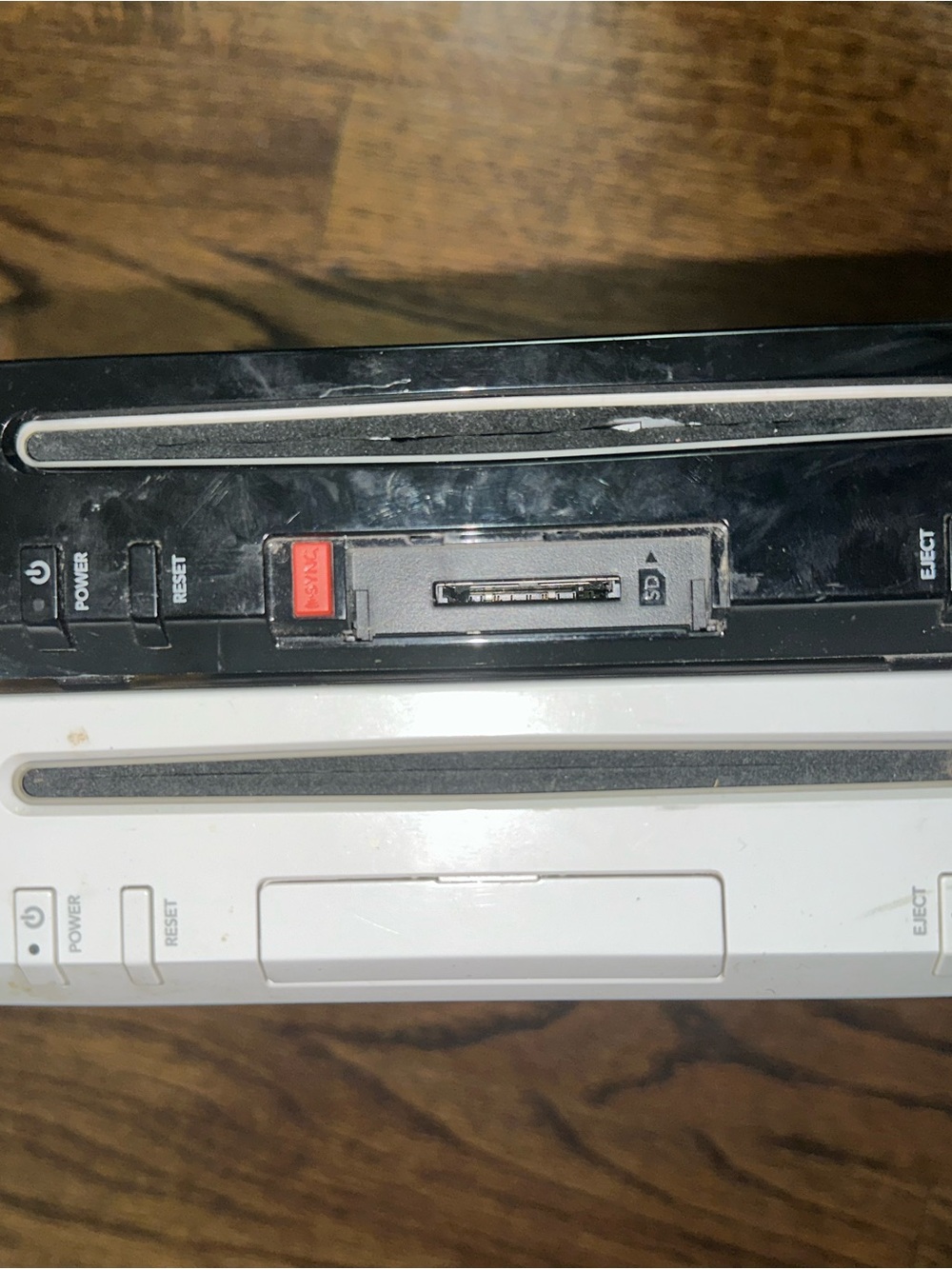 2 Nintendo Wii Consoles - Black and White (Read Description)